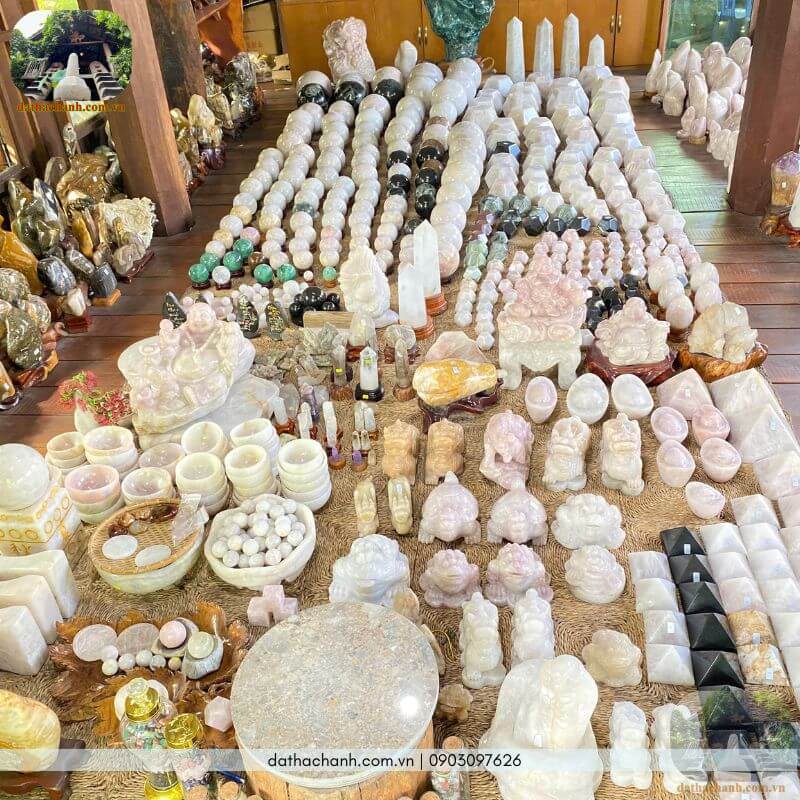 Quả cầu đá ngọc bích đỏ (Jasper) - Kích hoạt tài lộc cho bàn làm việc 39 quả cầu đá ngọc bích đỏ