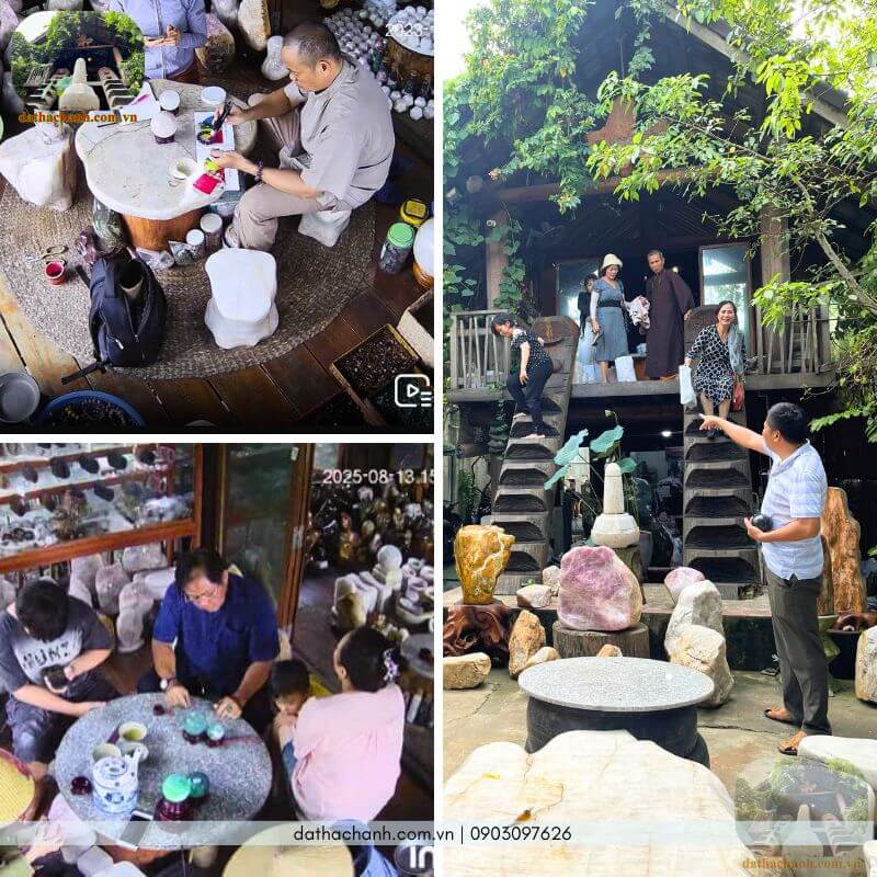 Quả cầu đá ngọc bích đỏ (Jasper) - Kích hoạt tài lộc cho bàn làm việc 40 quả cầu đá ngọc bích đỏ