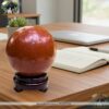 Quả cầu đá ngọc bích đỏ (Jasper) - Kích hoạt tài lộc cho bàn làm việc 25 quả cầu đá ngọc bích đỏ