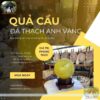quả cầu đá thạch anh vàng