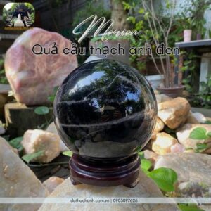 quả cầu thạch anh đen