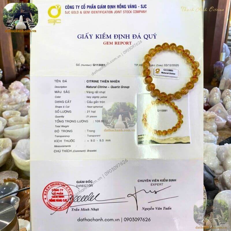 Thạch anh citrine là gì? Ý nghĩa và công dụng phong thủy 52 thạch anh citrine