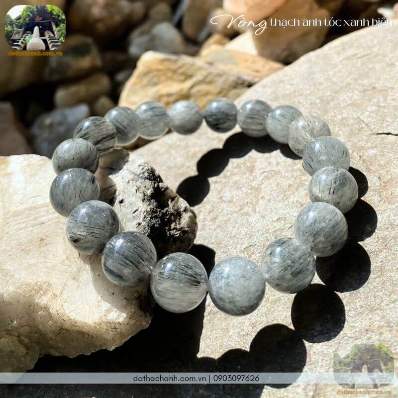 Vòng thạch anh tóc xanh biển 33 thạch anh tóc xanh biển