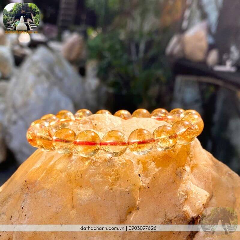 vòng đá citrine vàng