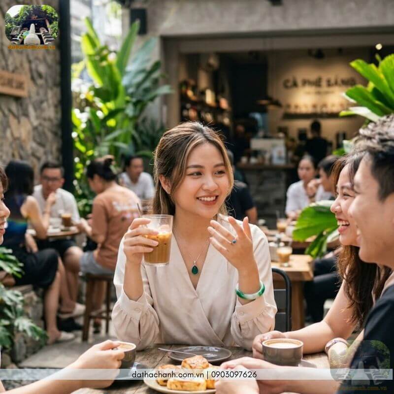 vòng kiềng đá thạch anh xanh