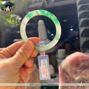 vòng kiềng đá thạch anh xanh