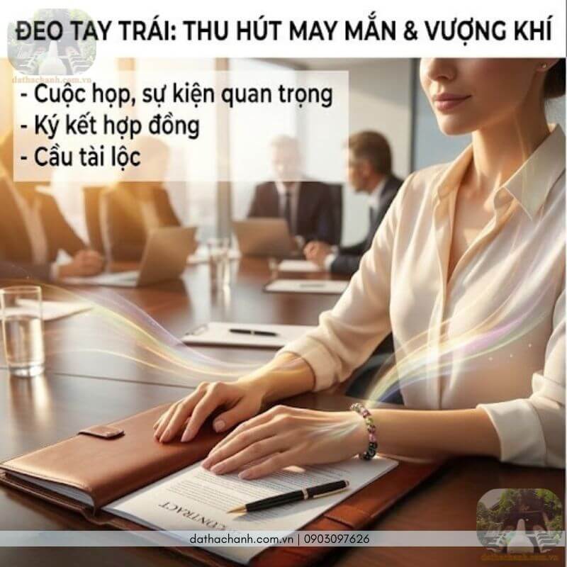 vòng tay đá tourmaline