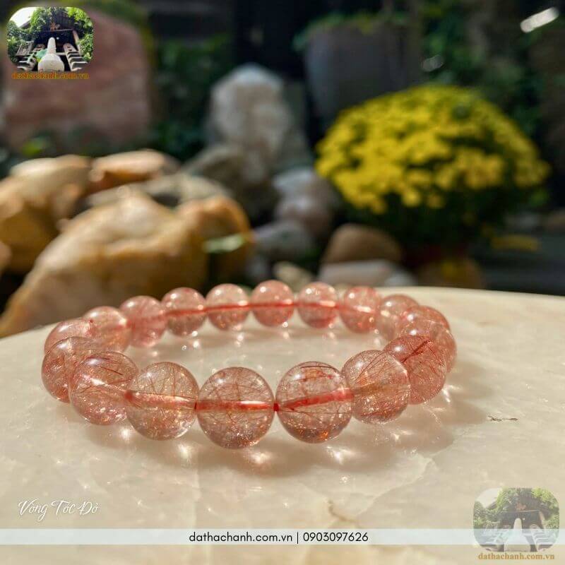 Vòng tóc đỏ bùa hộ mệnh cho tình duyên và sức khỏe 27 Vòng tóc đỏ