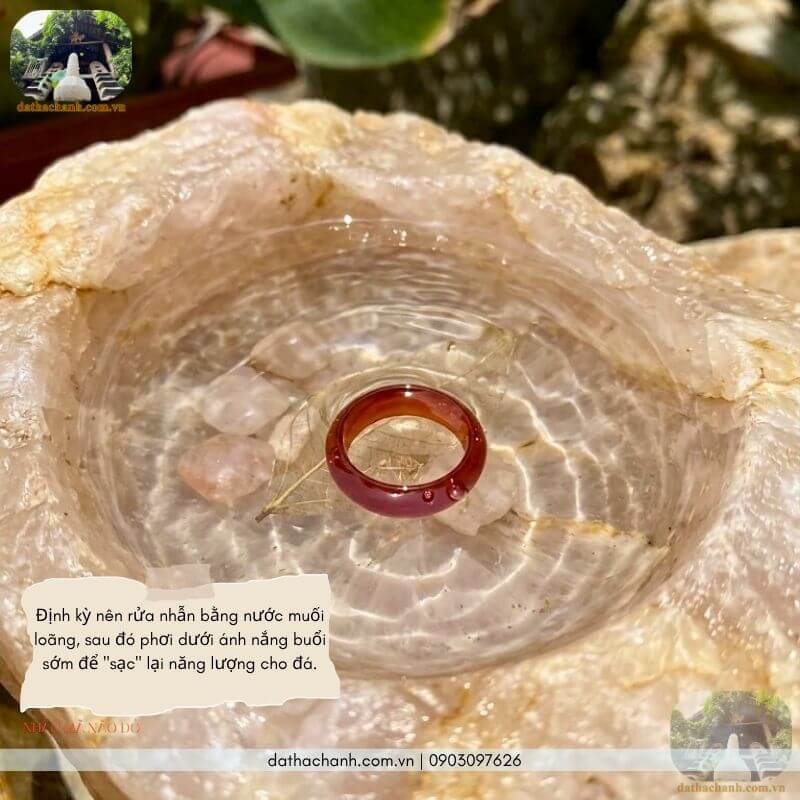 Nhẫn mã não đỏ phong thủy – Tăng vận khí, hút tài lộc 45 nhẫn mã não đỏ