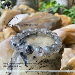 thạch anh tóc đen 12 ly