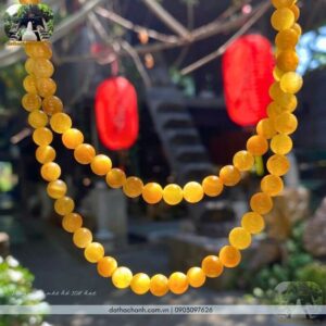 vòng cổ đá mắt hổ 108 hạt 6.5ly