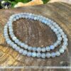 Vòng cổ đá mặt trăng 7ly (88 hạt) tự nhiên 17 vòng cổ đá mặt trăng