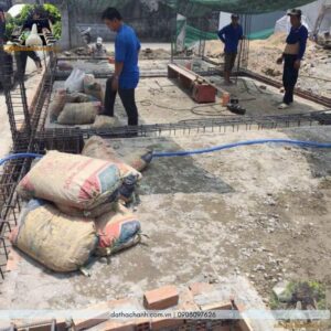 đá thạch anh rải nền