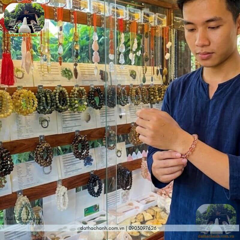chuỗi thạch anh tóc đỏ