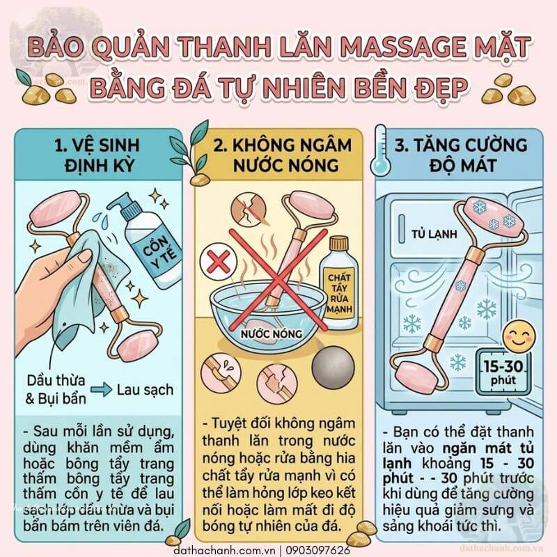 Thanh lăn massage mặt bằng đá tự nhiên 36 thanh lăn massage mặt bằng đá