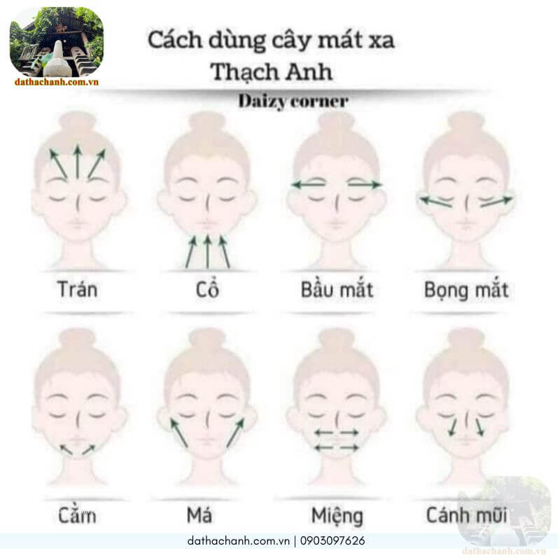 Thanh lăn massage mặt bằng đá tự nhiên 35 thanh lăn massage mặt bằng đá