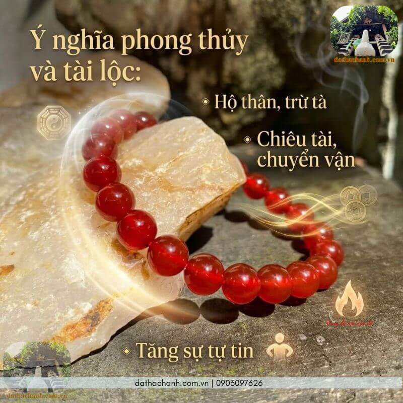 vòng đá mã não đỏ