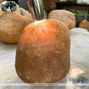 Đá cuội thạch anh hồng tự nhiên