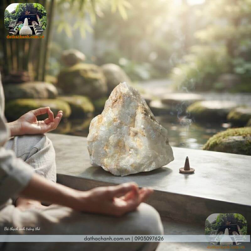 đá thạch anh trắng thô