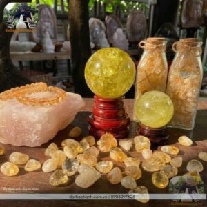 Đá thạch anh vàng tự nhiên