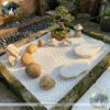 Trang trí vườn Zen với đá cuội thạch anh