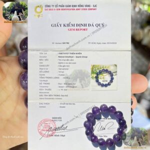 vòng đá thạch anh tím
